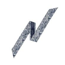 Ven&Qu - 巴洛克-蓝绿色长款丝巾