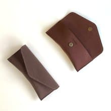 Envelpoe 素皮革質感眼鏡盒 - 聖誕森林色系 - 純色