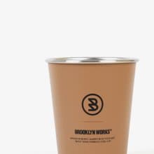 BROOKLYNWORKS 不鏽鋼單杯-棕色(2入)
