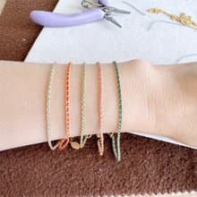 【14Kgf不褪色】 幸運繩編織手鍊-38色可選