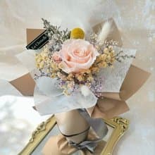 可寄台灣  大地系 單枝 玫瑰花 保鮮花束 永生花束 不凋花束