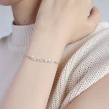 14KGF 赫基蒙水晶×白貝 天然石手鍊腳鍊 可調節