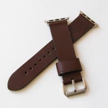 蘋果手錶表帶。棕色。手工製作的真皮。任何尺寸。