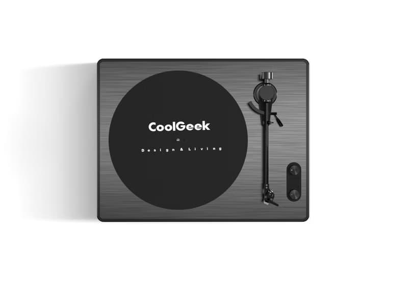 CoolGeek 經典黑一體式膠唱盤(胡桃木色 / 碳素黑 )