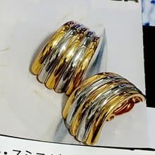 vintage jewelry  古董夾式耳環 直瀑