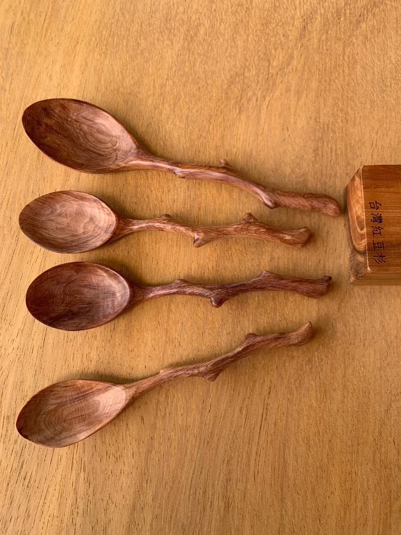 台灣紅豆杉原木小湯匙