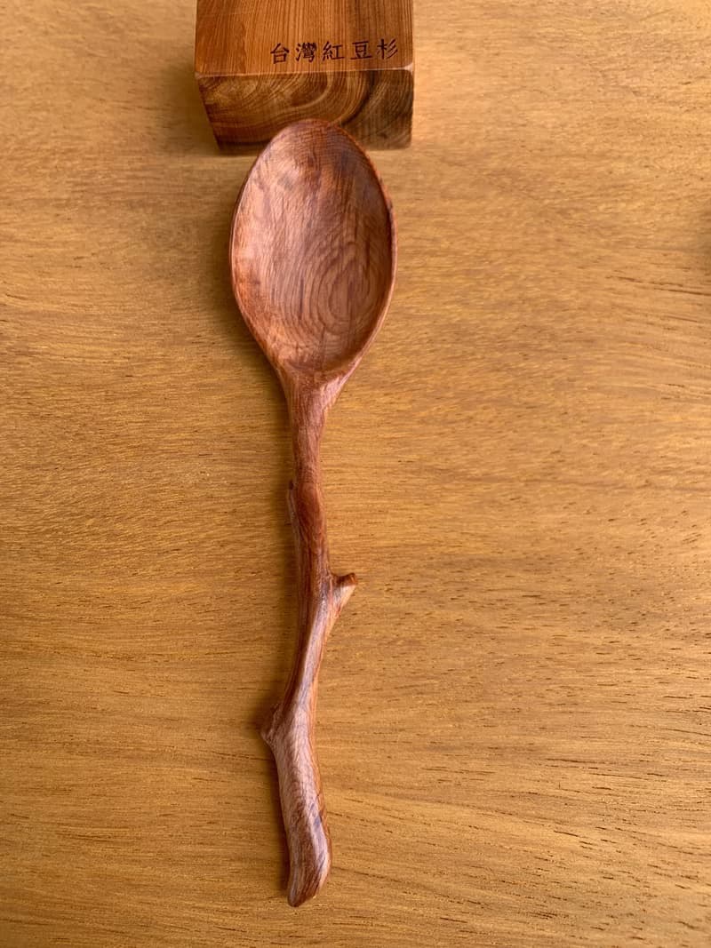台灣紅豆杉原木小湯匙
