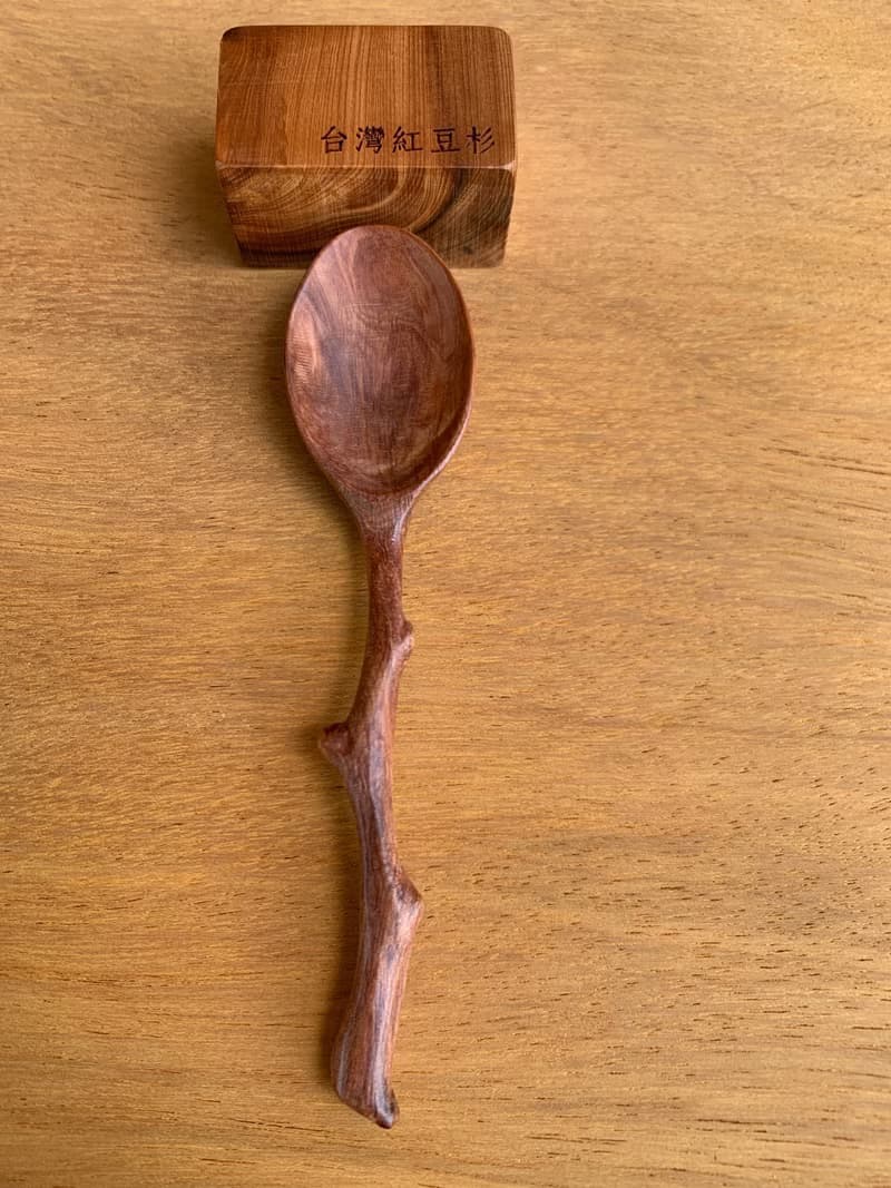 台灣紅豆杉原木小湯匙