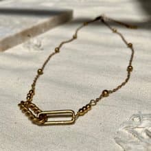 老林雜貨 | 黃銅鎖鏈設計項鍊
