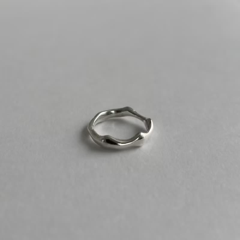 戒指 925純銀 wave ring05