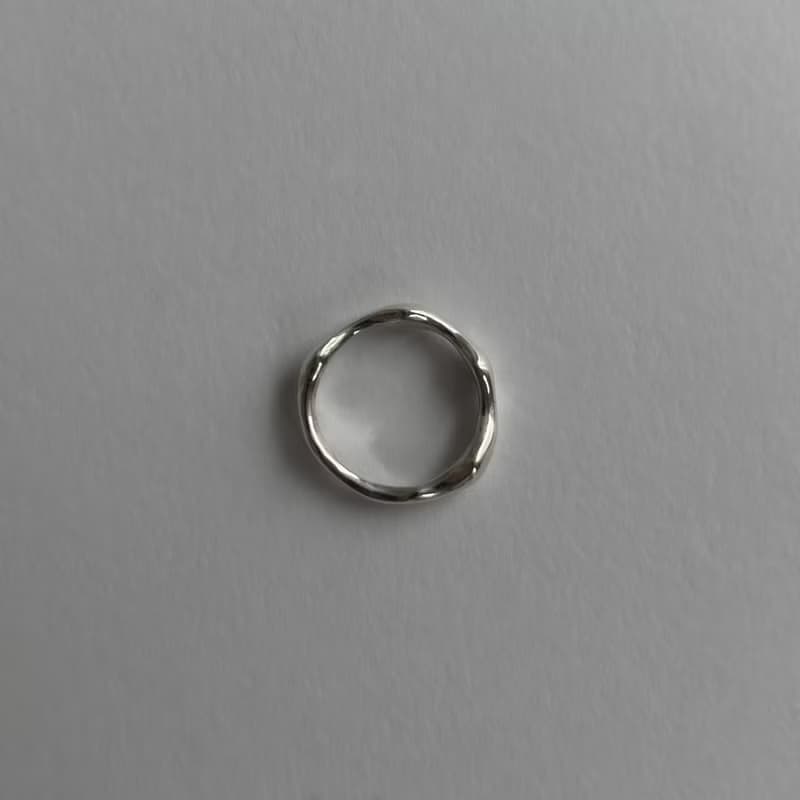 戒指 925純銀 wave ring05