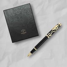PARKER 派克 新IM系列 尊爵黑金龍   特別版鋼筆墨水禮盒組 F尖