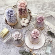 Rosemary小小花園玻璃罩-墨煙語   永生花/情人節/生日/畢業禮