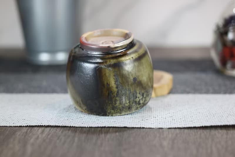 【母親節禮物】110ml 天目釉 柴燒茶杯 鶯歌名家葉敏祥手工作品