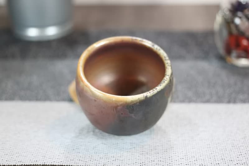 【母親節禮物】110ml 天目釉 柴燒茶杯 鶯歌名家葉敏祥手工作品