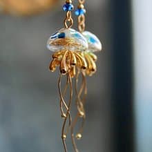 無痛耳夾/水母耳環