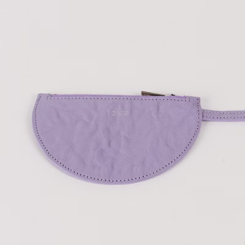 Half Moon Pouch(하프문파우치)Lavender_Goat Crinkle