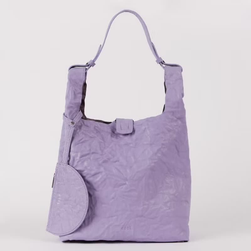 Half Moon Pouch(하프문파우치)Lavender_Goat Crinkle