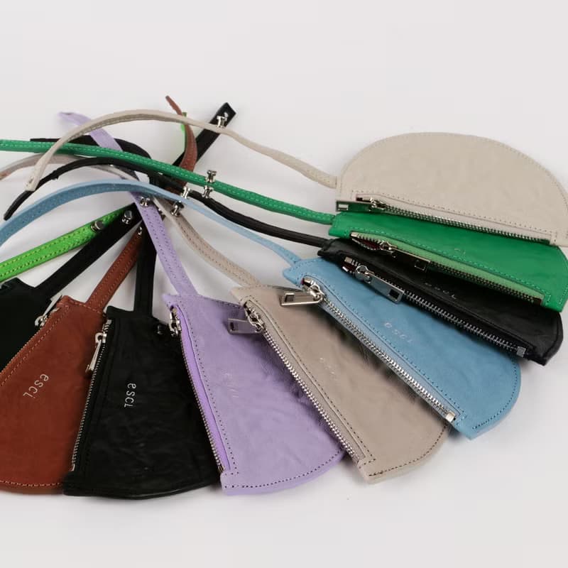 Half Moon Pouch(하프문파우치)Lavender_Goat Crinkle