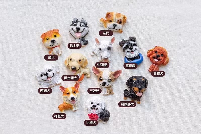 T盒裝 大頭款小狗磁鐵 小禮盒 創意文具 驚喜抽獎 婚禮小物 獎品