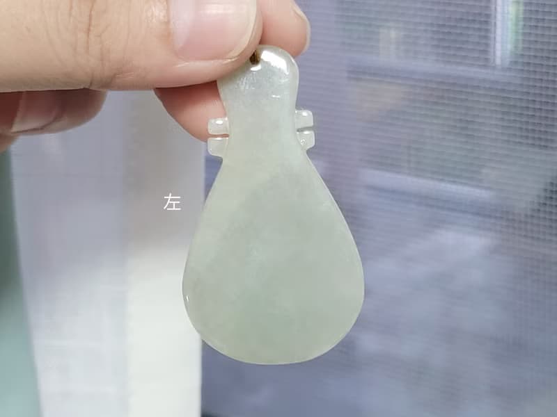【親翠】天然翡翠 冰睛琵琶知音梅花鹿特殊設計項鍊 | 老種老料