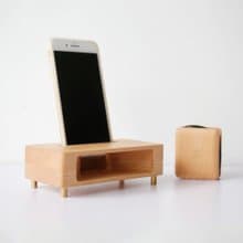 Goody Bag 享受音樂福袋(原木耳機盒+擴音座)  居家辦公小物