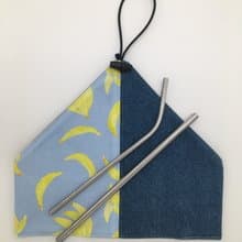 Denim Straw Case Cutlery Case 牛仔布飲管套 餐具套 餐具袋