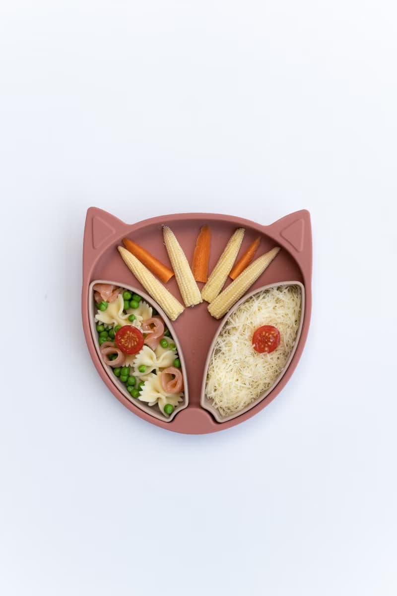 Tidy TOT 矽膠吸盤餐盤及零食盒 - 狐狸