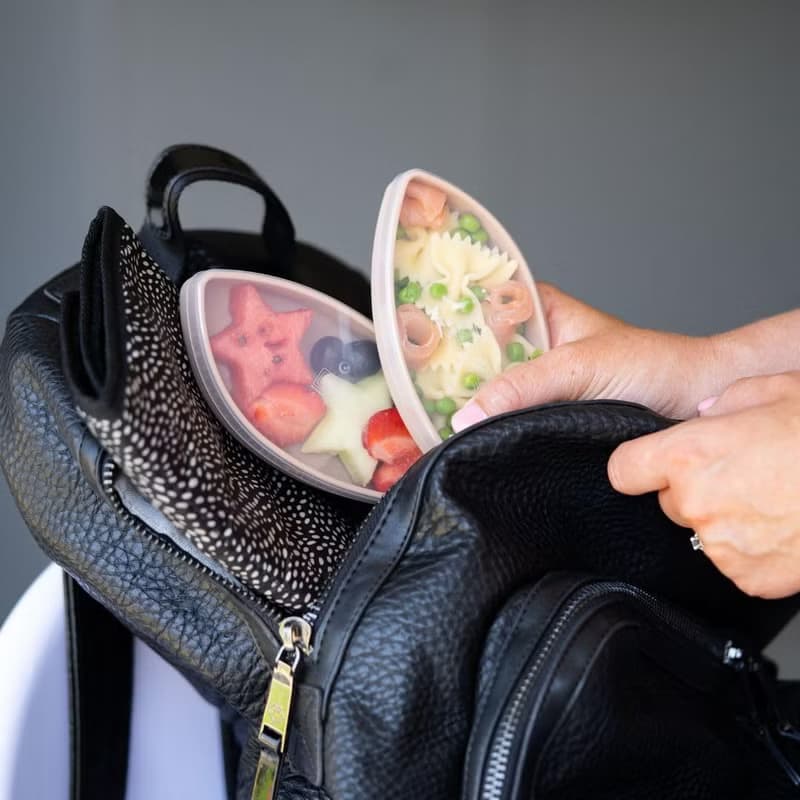 Tidy TOT 矽膠吸盤餐盤及零食盒 - 狐狸