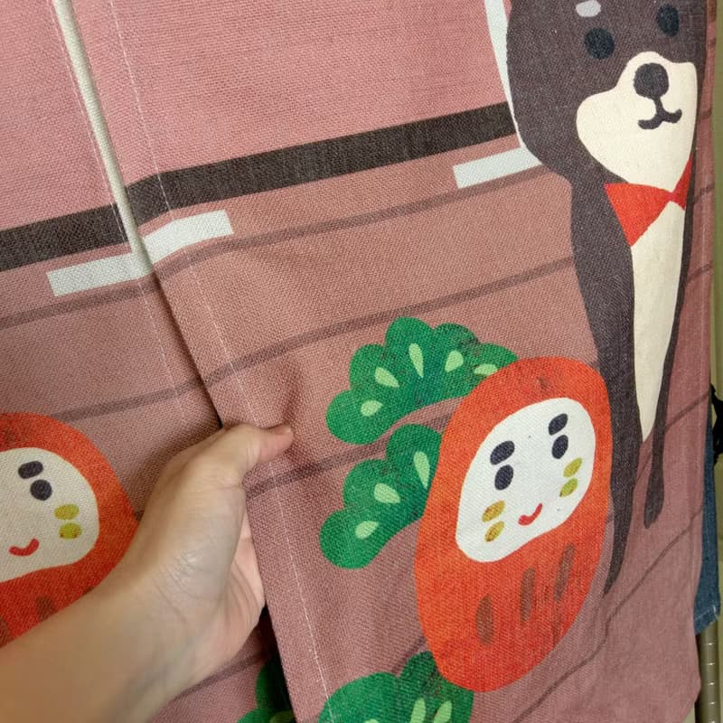 門簾 窗簾 柴犬咖啡廳