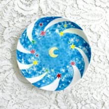 手繪陶瓷 • キラキラ流星雨 • 點心盤圓碟