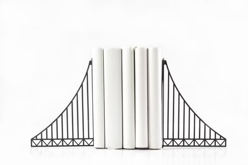 Metal Bookends // Verrazano Bridge // Cool Home Decor Gift// Free shipping //