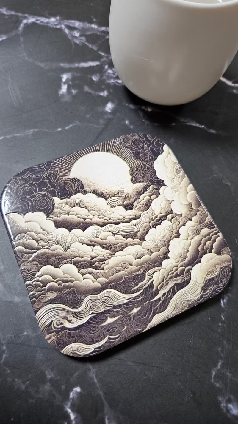 天光雲影-吸水陶瓷杯墊