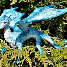 blu Sky dragon fantasy animal art figurine sculpture