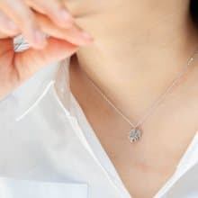 棕梠葉 Palm leaf 項鍊 純銀