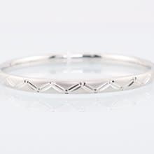 寶麗金珠寶-進口白K金手環