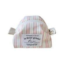 vintage stripe pouch S_pink
