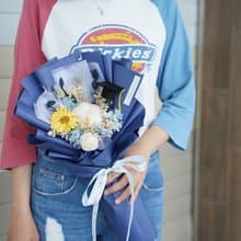 【竒花】珍重再見永生花束 畢業 生日禮物 永生乾燥花