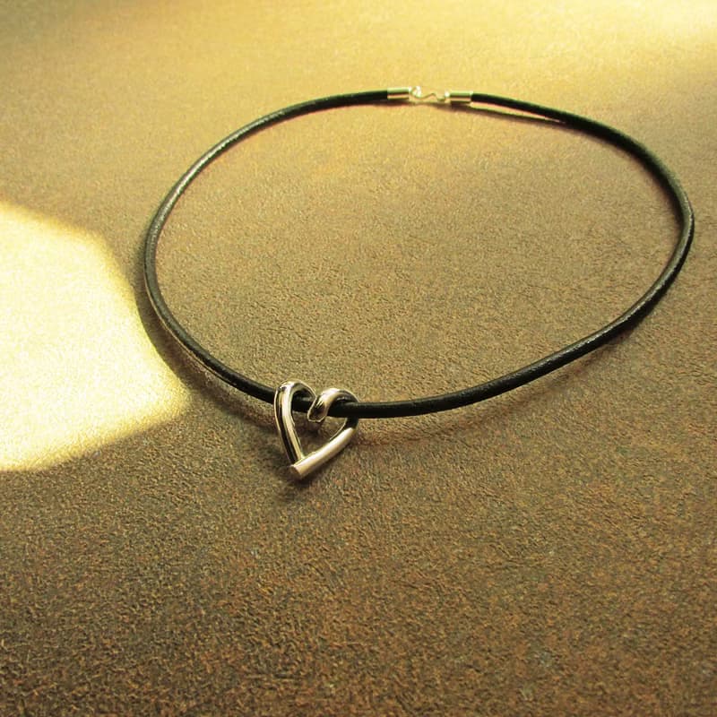 curly heart necklace 愛心捲項鍊 | 925銀 限量 情人節禮物 心型