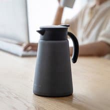 日本霜山 時尚風雙層真空保冷保溫壺-1L