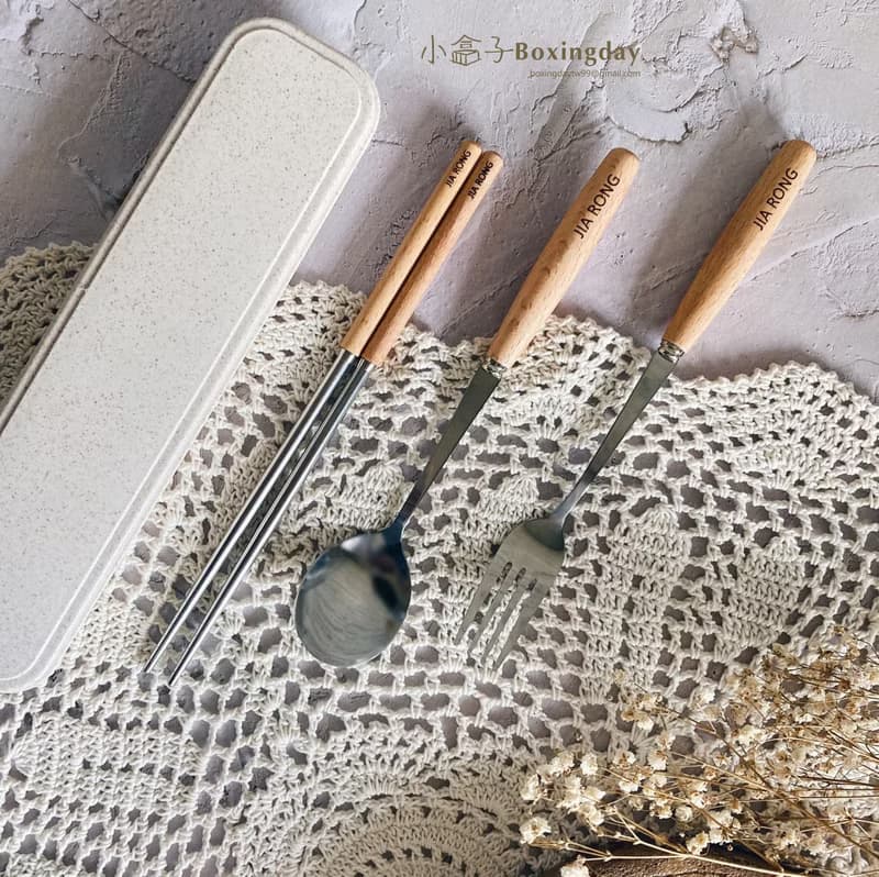 【小盒子】木質餐具組_木頭/開學禮/禮物/環保筷/情人節