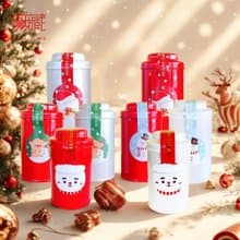 B2【聖誕禮物】無藏 日月潭紅茶_高罐【聖誕老人/雪人/糜鹿/雪寶