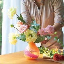 日本津輕 手作花露滴花瓶 / 共2色