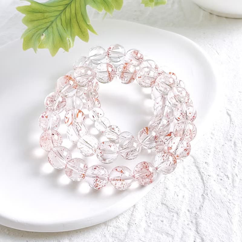 頂級全淨透 紅超七三輪骨幹 大球球手鍊