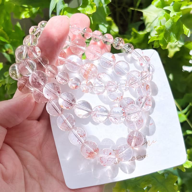 頂級全淨透 紅超七三輪骨幹 大球球手鍊