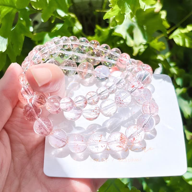 頂級全淨透 紅超七三輪骨幹 大球球手鍊