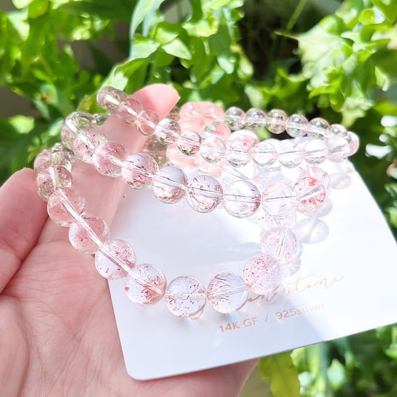 頂級全淨透 紅超七三輪骨幹 大球球手鍊