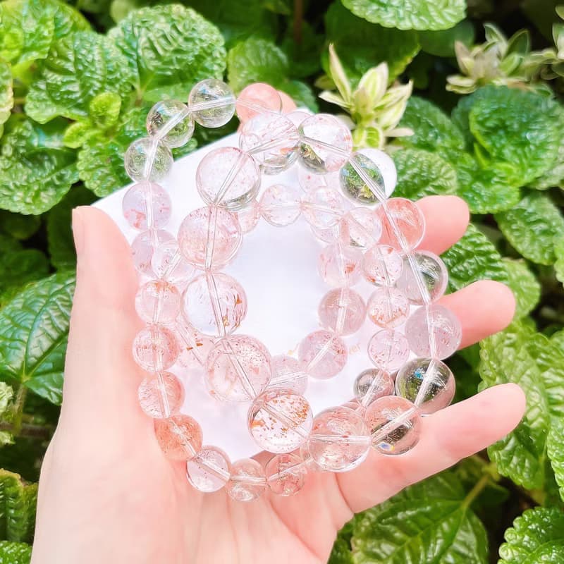 頂級全淨透 紅超七三輪骨幹 大球球手鍊