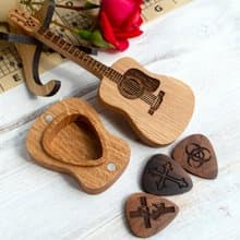 雕刻拨片吉他拨片盒 送给吉他手 音乐家或音乐爱好者的礼物