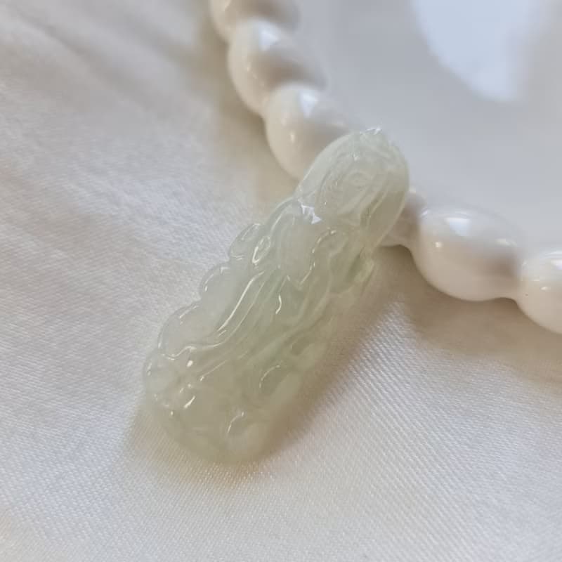 冰膠晴水觀音 | 天然緬甸玉A貨翡翠